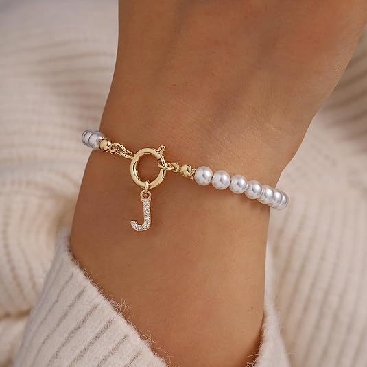 Bransoletka Auden Clé Letter Charm z 14-karatowego złota