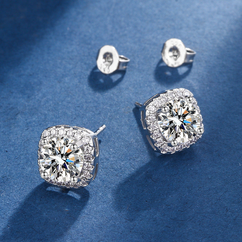 Aria Square Radiant Set | Białe złoto