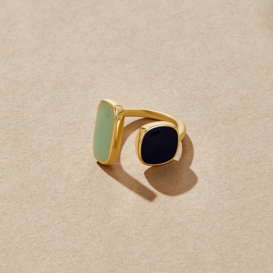 Pure - Unikalny pierścionek typu wrap ring