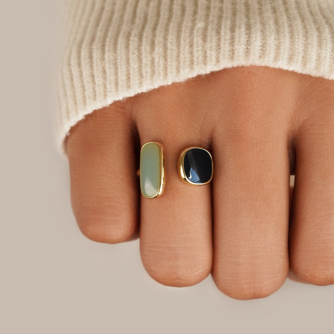 Pure - Unikalny pierścionek typu wrap ring