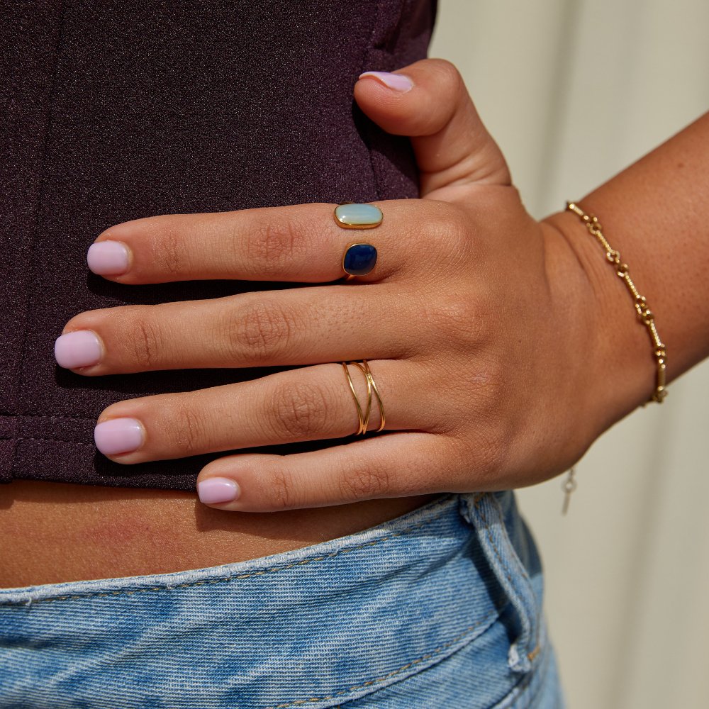 Pure - Unikalny pierścionek typu wrap ring