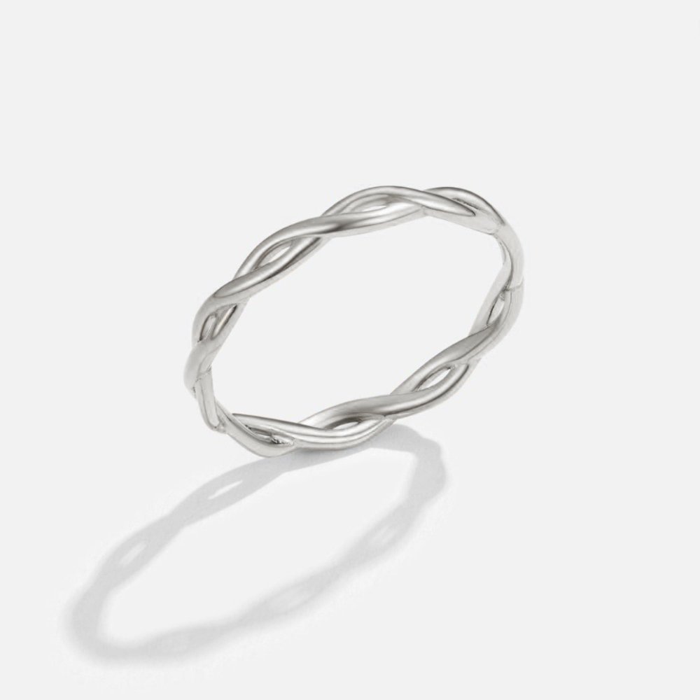 Srebrny pierścień Infinity Twisted Ring