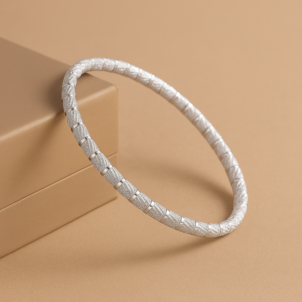 Isavetta Bruni | Elegancka bransoletka z 16-karatowego białego złota