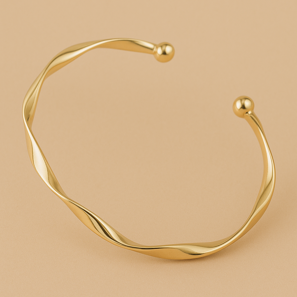Elegancka bransoletka Twisted Open - regulowany minimalistyczny styl