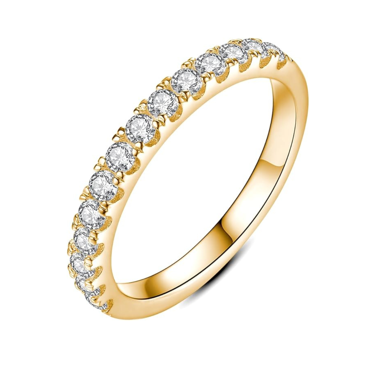 Obrączka ślubna Eva Moissanite | Złoto